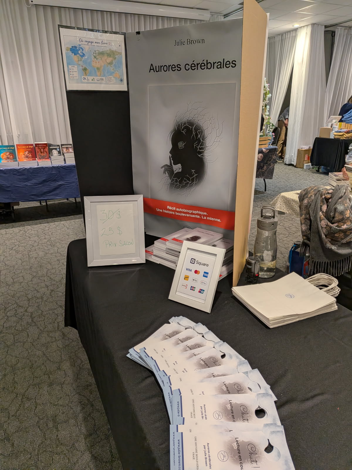 Mon kiosque au Salon du livre de Lanaudière