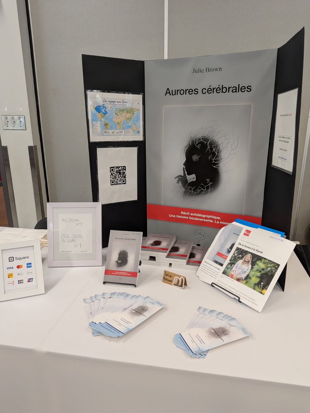 Mon kiosque au Salon du livre de Saint-Hyacinthe